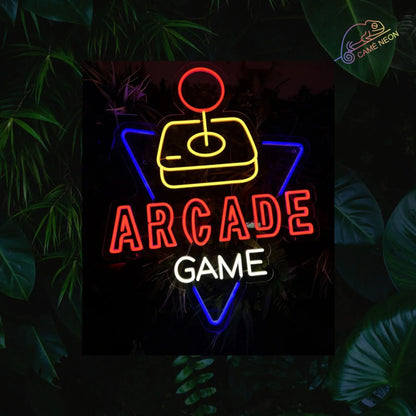 neon led arcade gaming