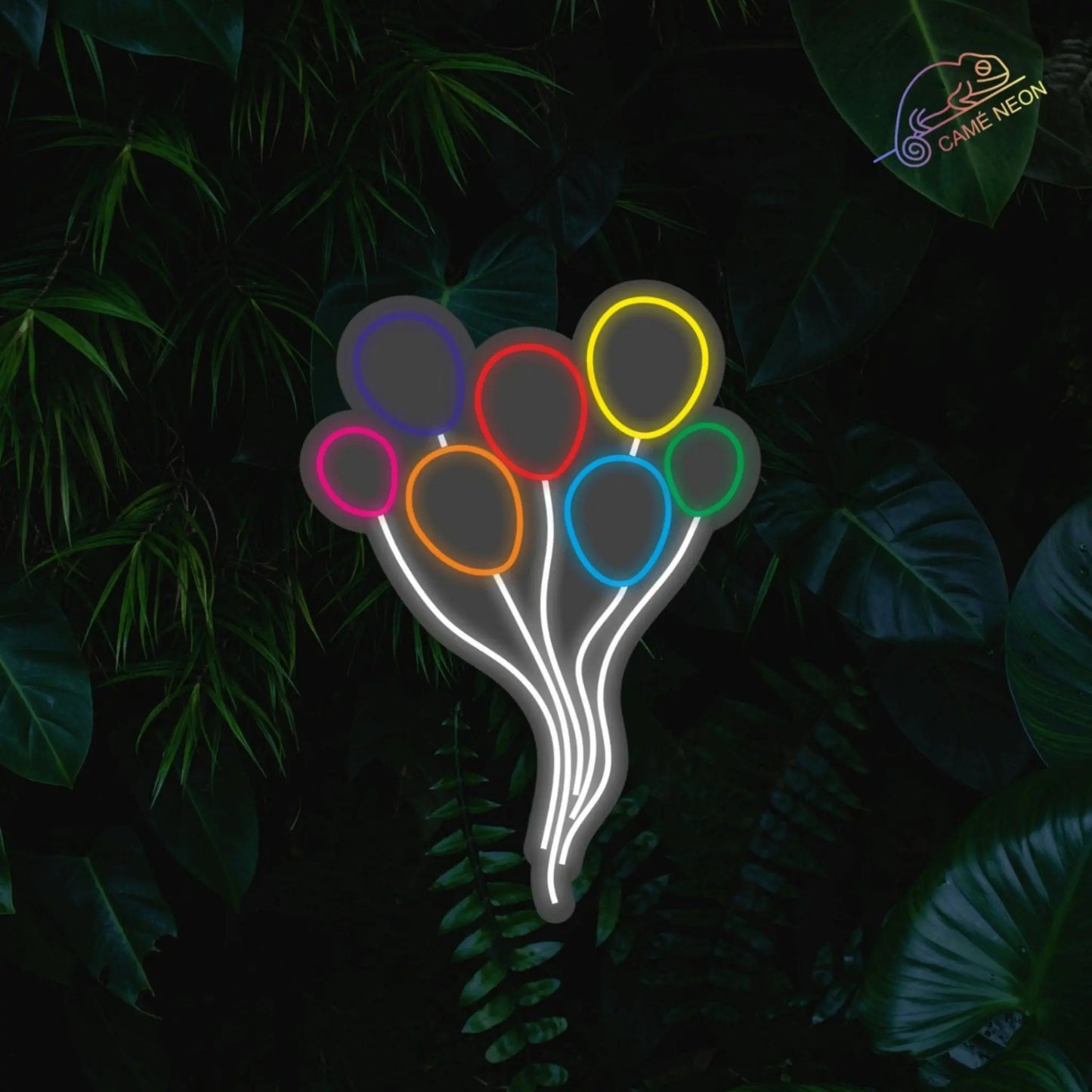 neon led ballon arc en ciel