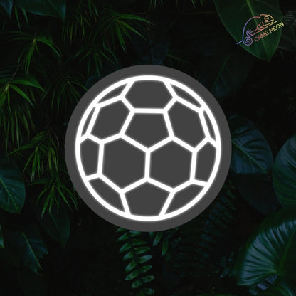 Néon ballon de foot Product vendor blanc