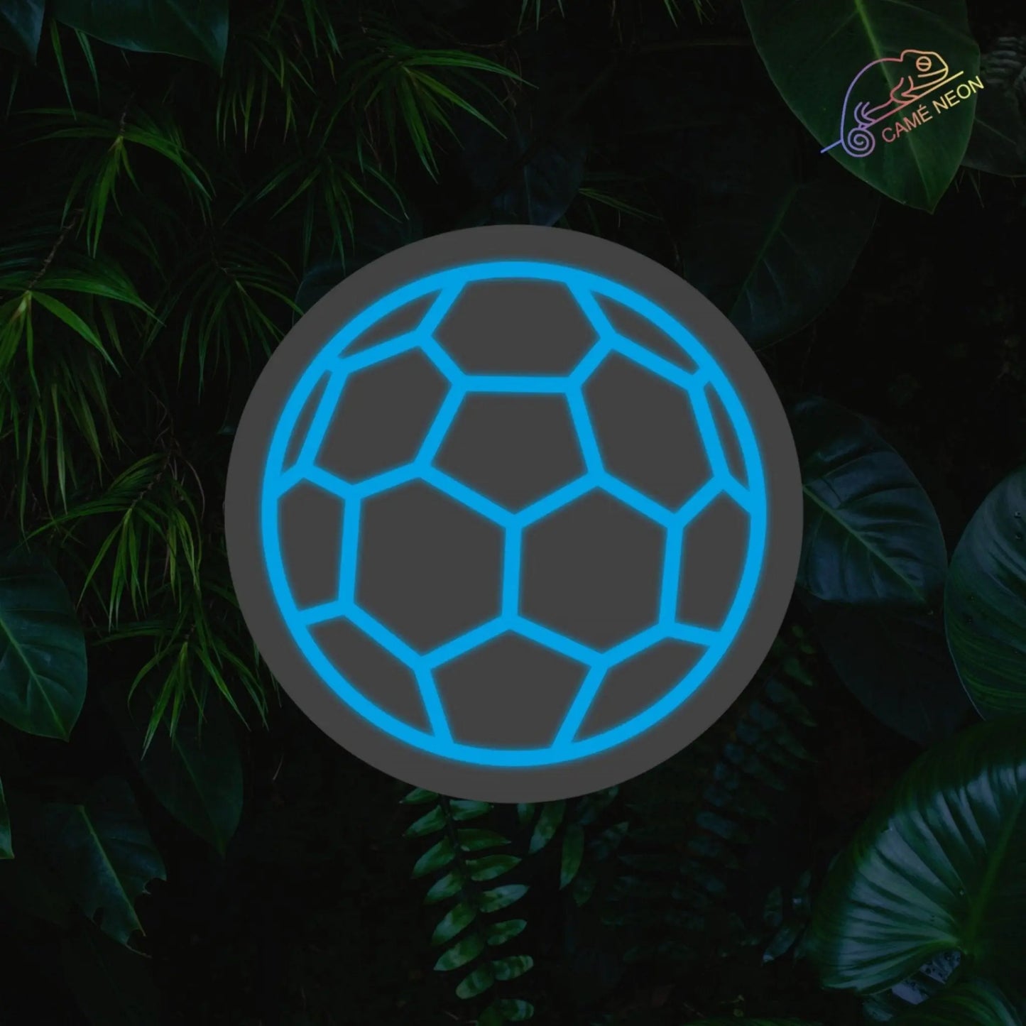 Néon ballon de foot Product vendor bleu