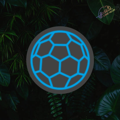 Néon ballon de foot Product vendor bleu