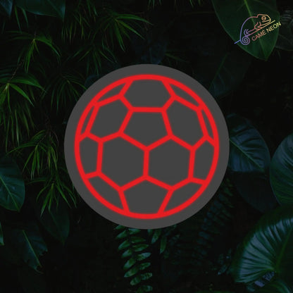 Néon ballon de foot Product vendor rouge