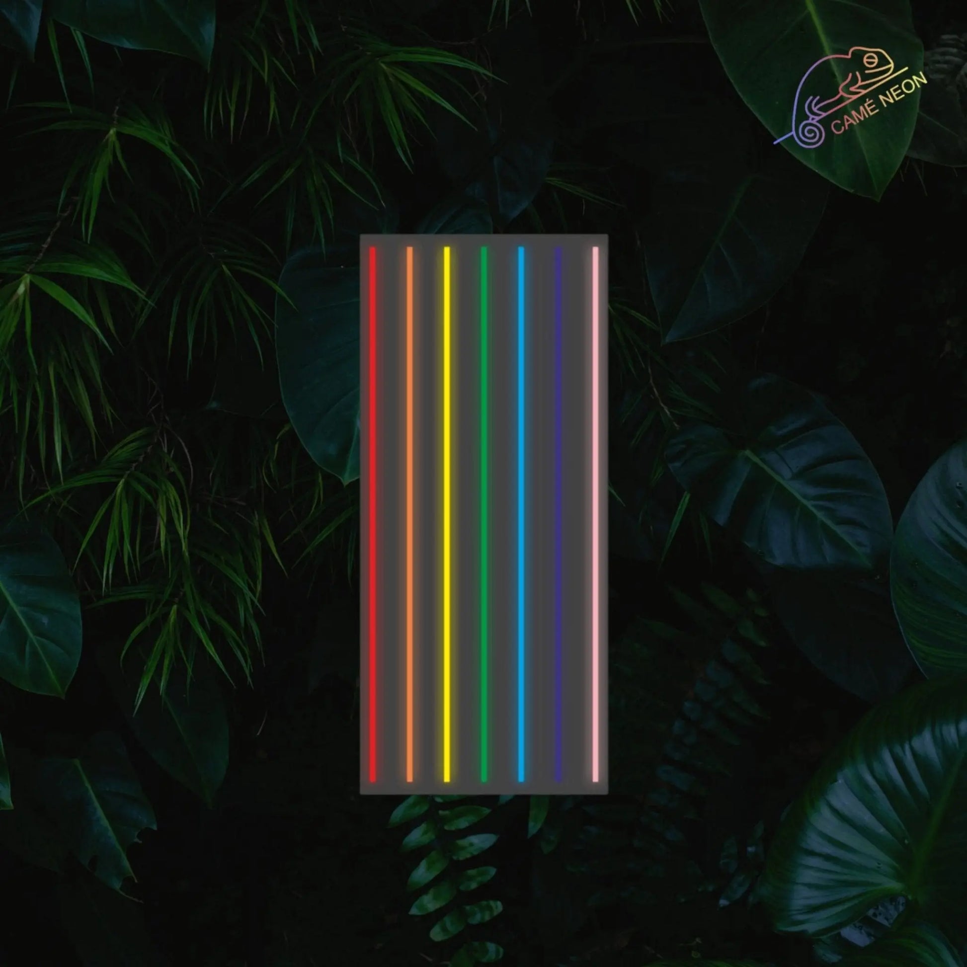 neon led mur arc en ciel 