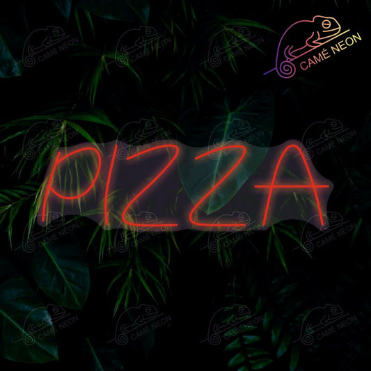 Néon LED Pizza lumineux, idéal pour une ambiance conviviale et appétissante dans une pizzeria ou un food truck.