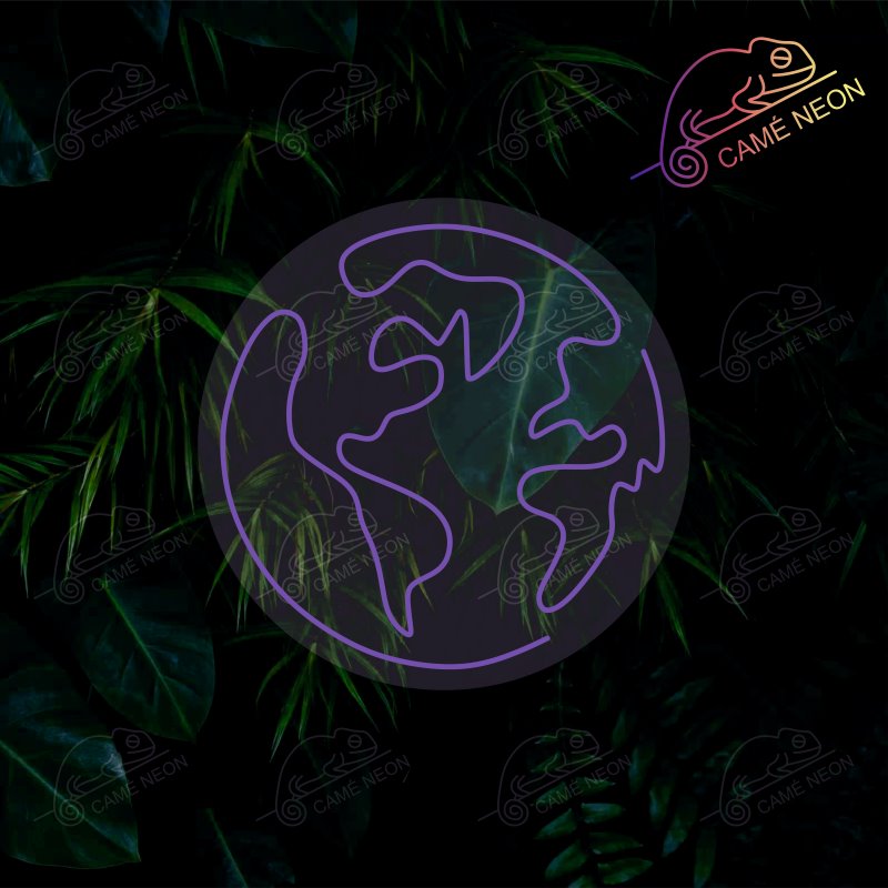 magnifique néon led planete au meilleur prix bleu foncé