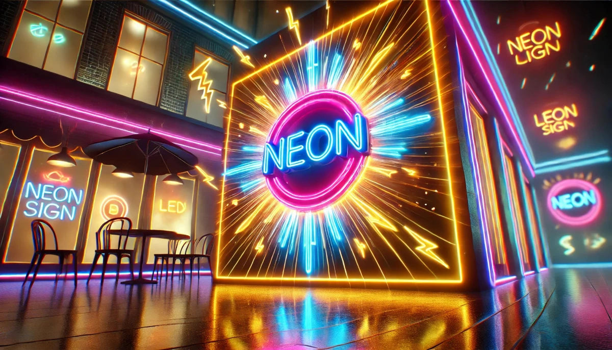 présentation des néons personnalisés lumineux fabriqué en france